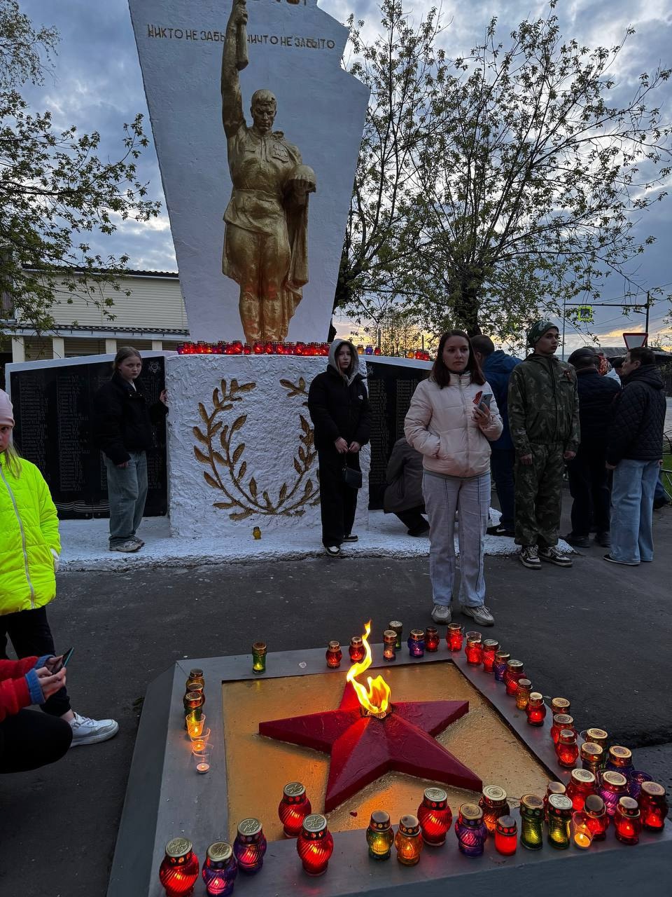 Акция &quot;Свеча Победы&quot; в п. Пестяки.
